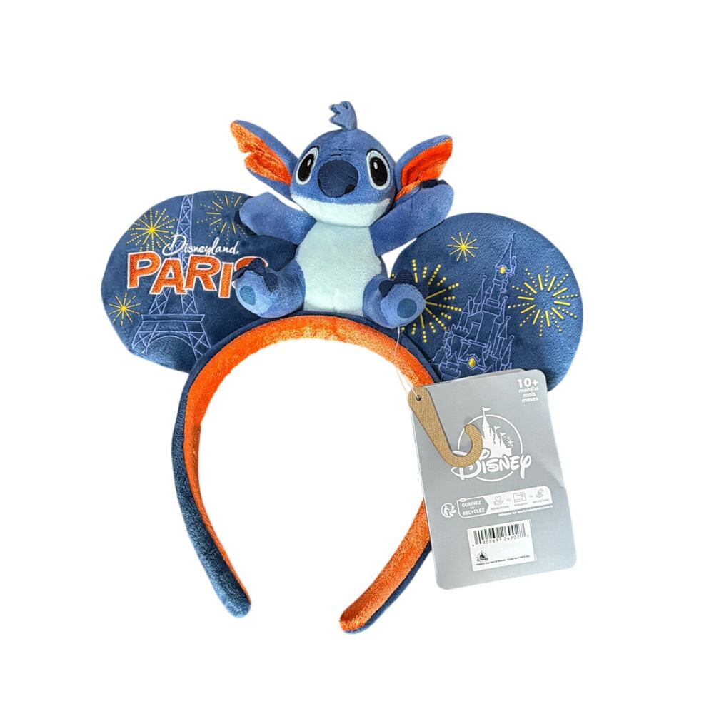 Disney Parks Disneyland Paris Stitch Plush Ears NWT